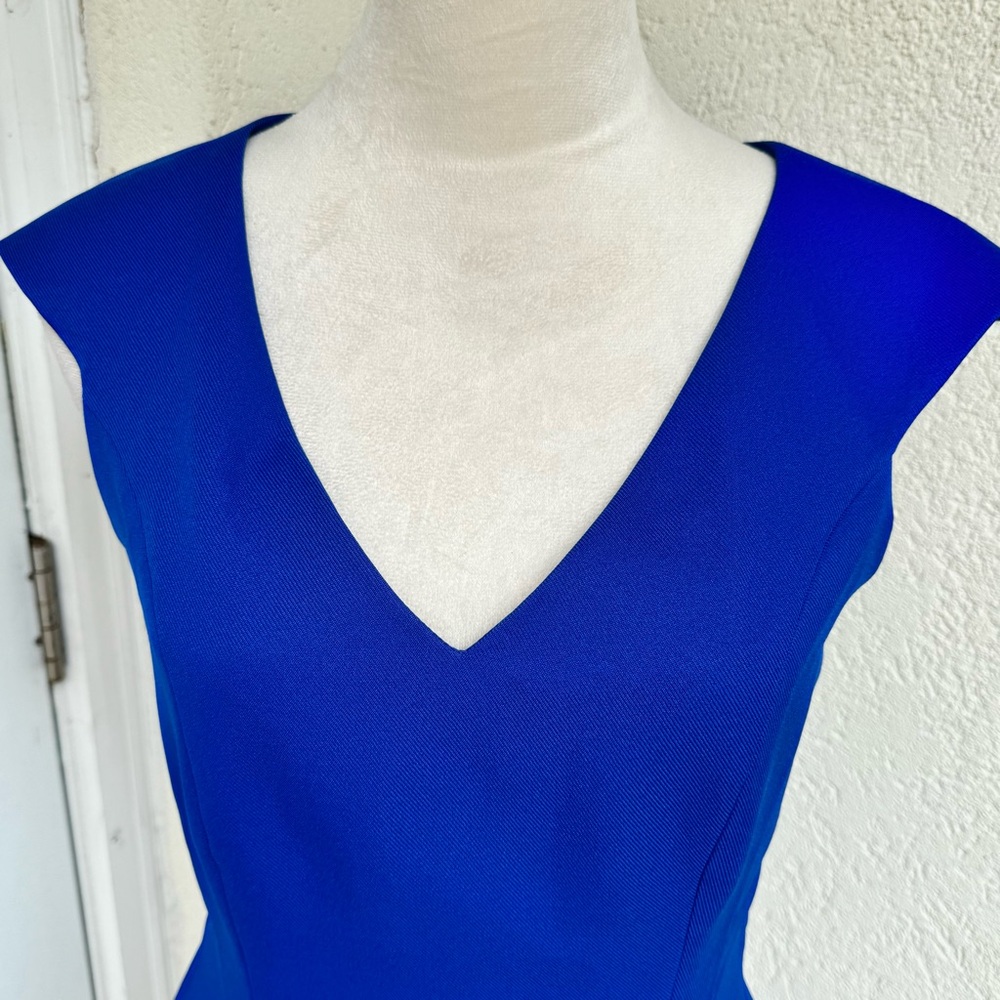 GREY GOOSE.‎ RARE. Royal blue Dress. Sleeveless. Cut out on back. Fully L…